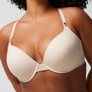 Soma Beige Embraceable Enchanting Lace Push-Up -Pale Sand Size 34A